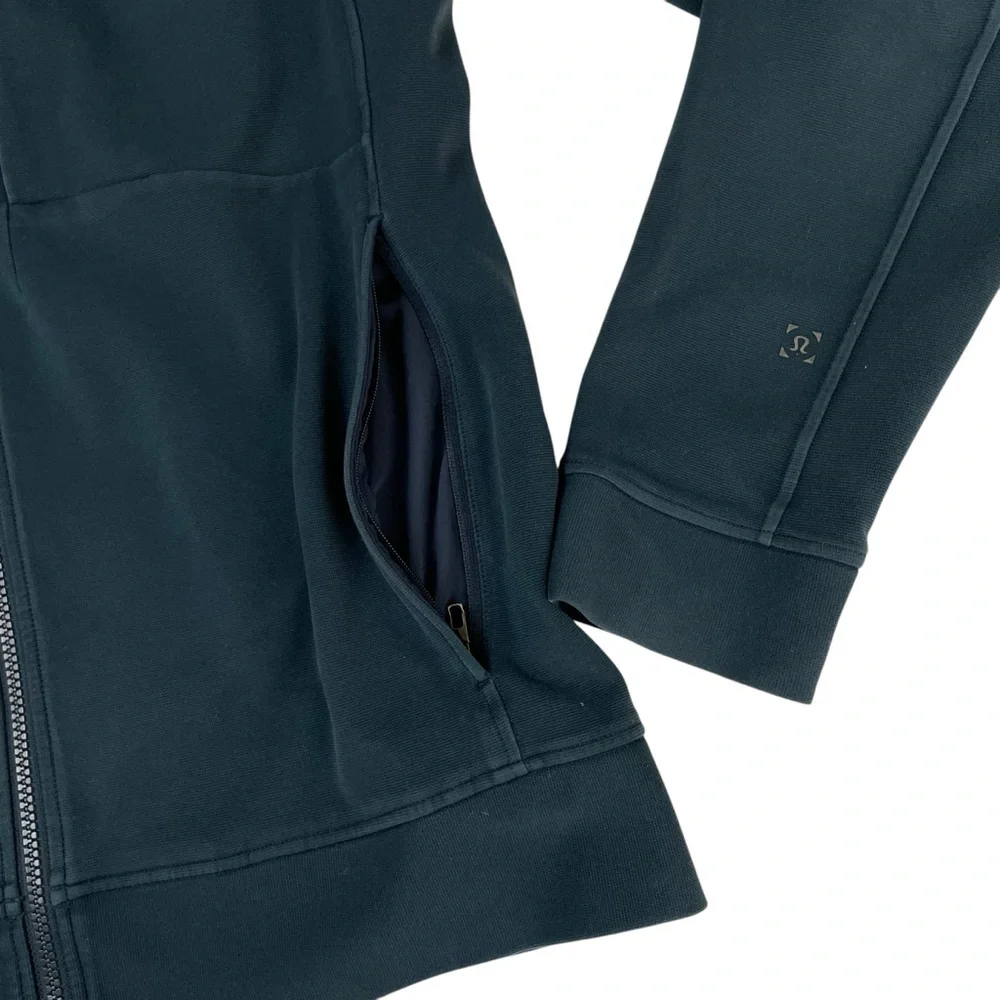 lululemon Men’s Sojourn Full Zip Jacket Nocturnal Teal Large